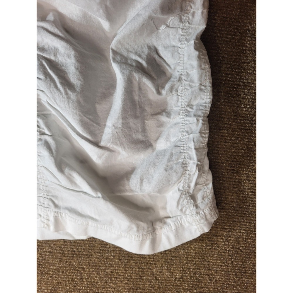 XCVI Wearables Skirt Womens S Ruched Stretch White Josette Pull On Y2K - Picture 2 of 3